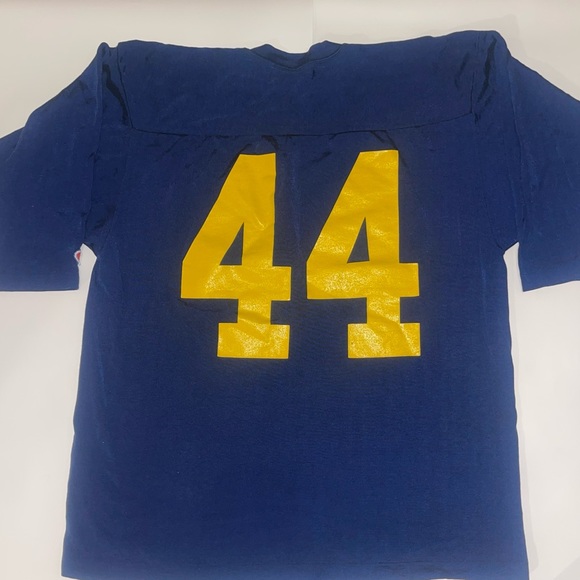 Vintage 70s Champion XL Delaware Football Jersey T-Shirt USA - Picture 4 of 9